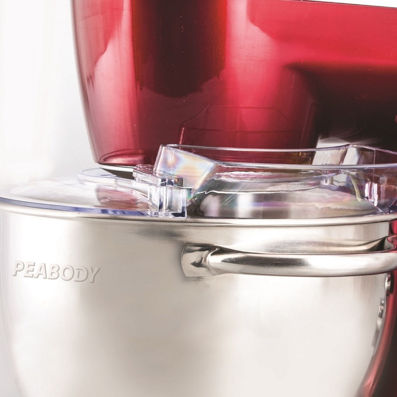 Imagen Batidora Con Bowl Inox Peabody Pe-bm110 1000w 4l 4 Acces Roja