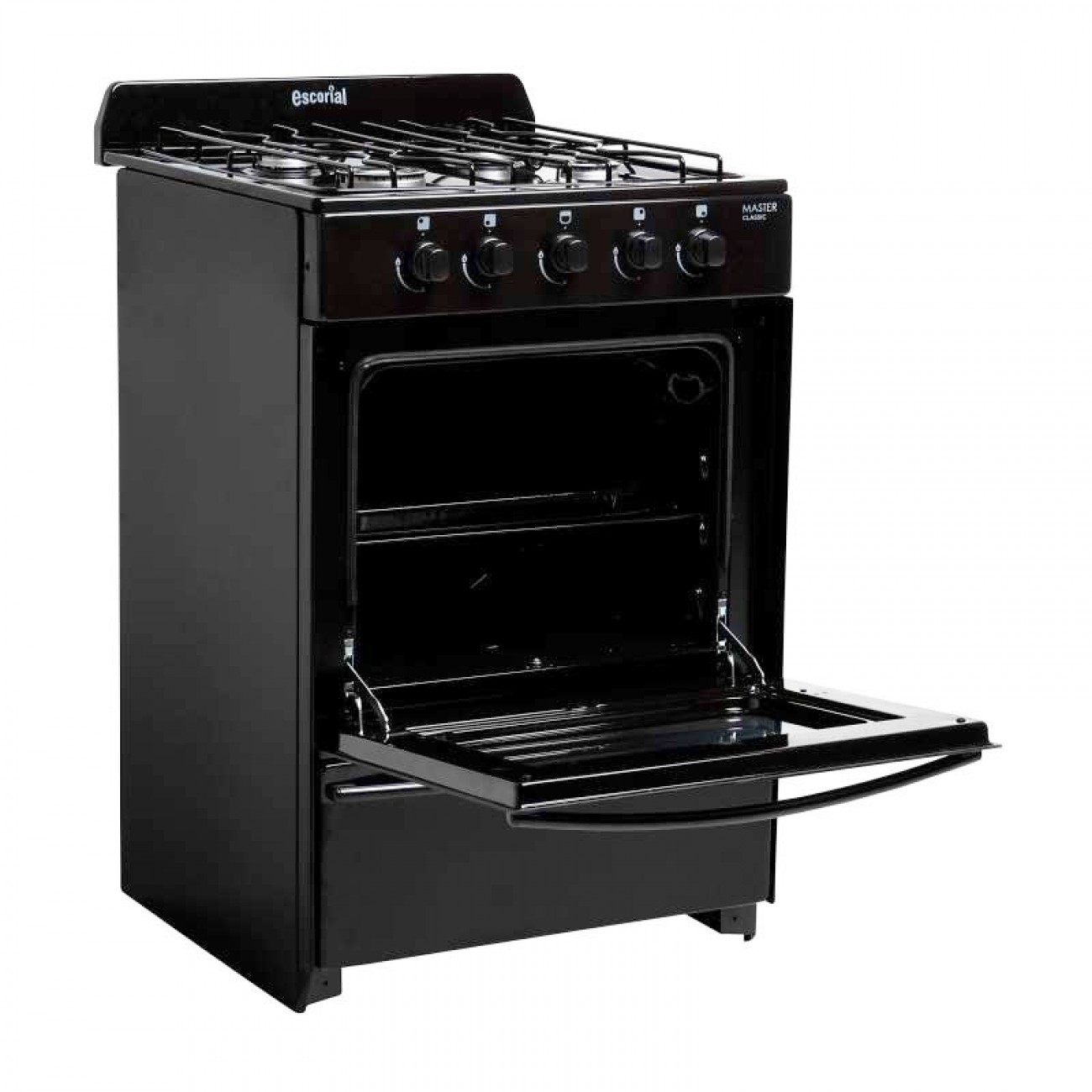 Imagen Cocina Escorial Master Classic 4h 56 Cm Negra Gas Natural