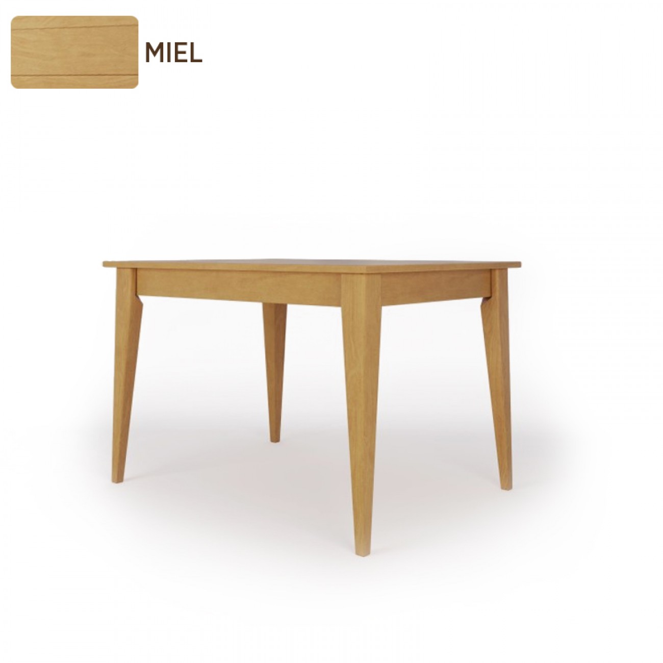 Imagen Mesa Comedor Inmacol 147 Escandinava 120x90 Madera Maciza Miel