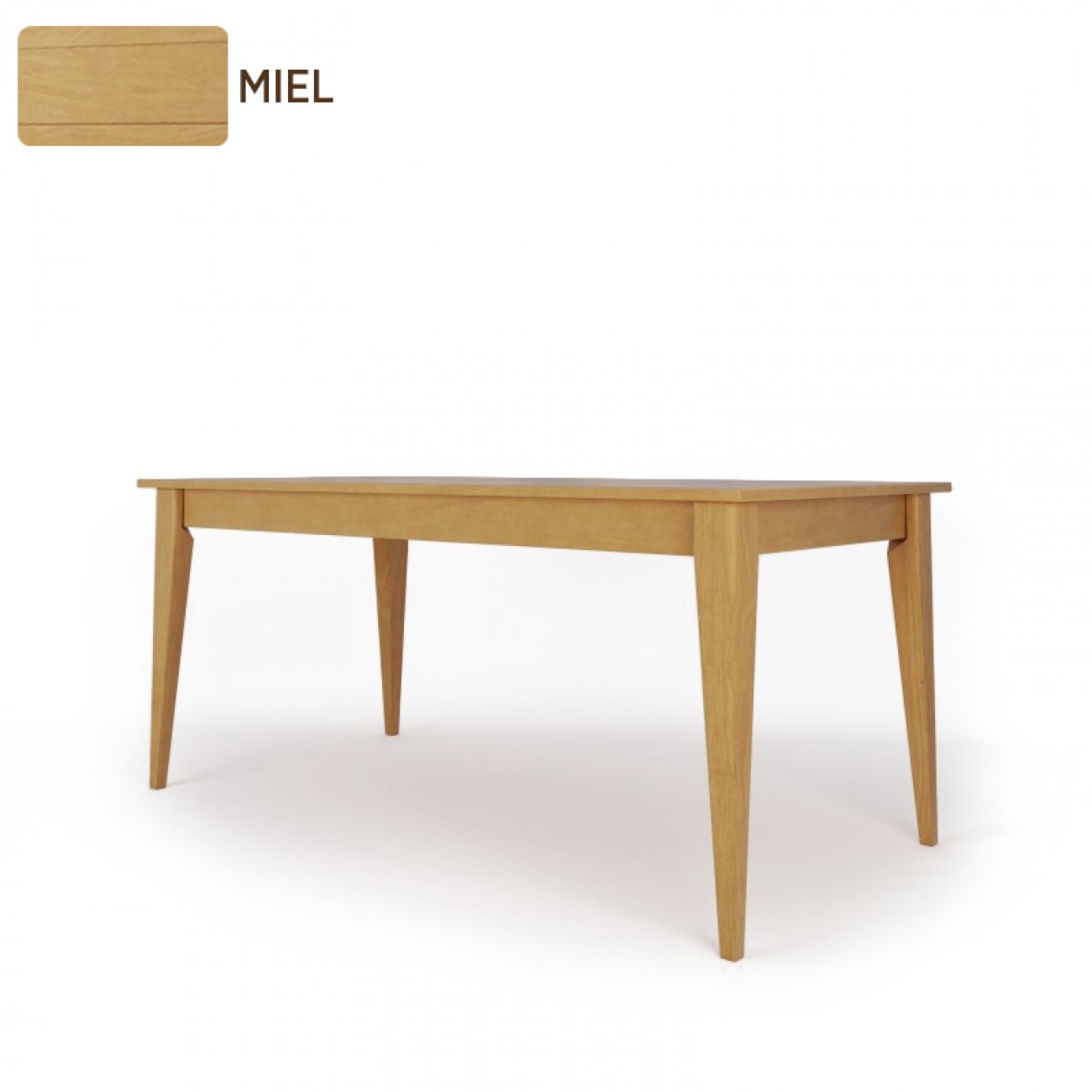 Imagen Mesa Comedor Inmacol 149 Escandinava 180x90 Madera Maciza Miel