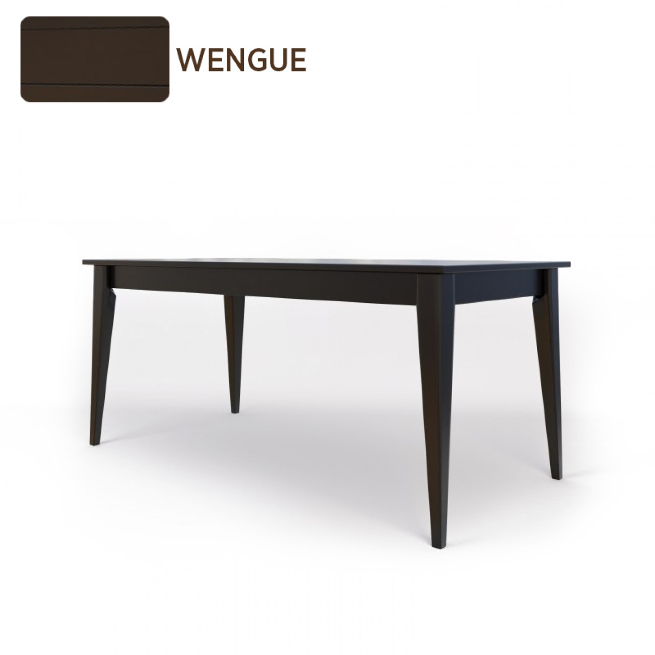 Imagen Mesa Comedor Inmacol 149 Escandinava 180x90 Madera Maciza Wengue