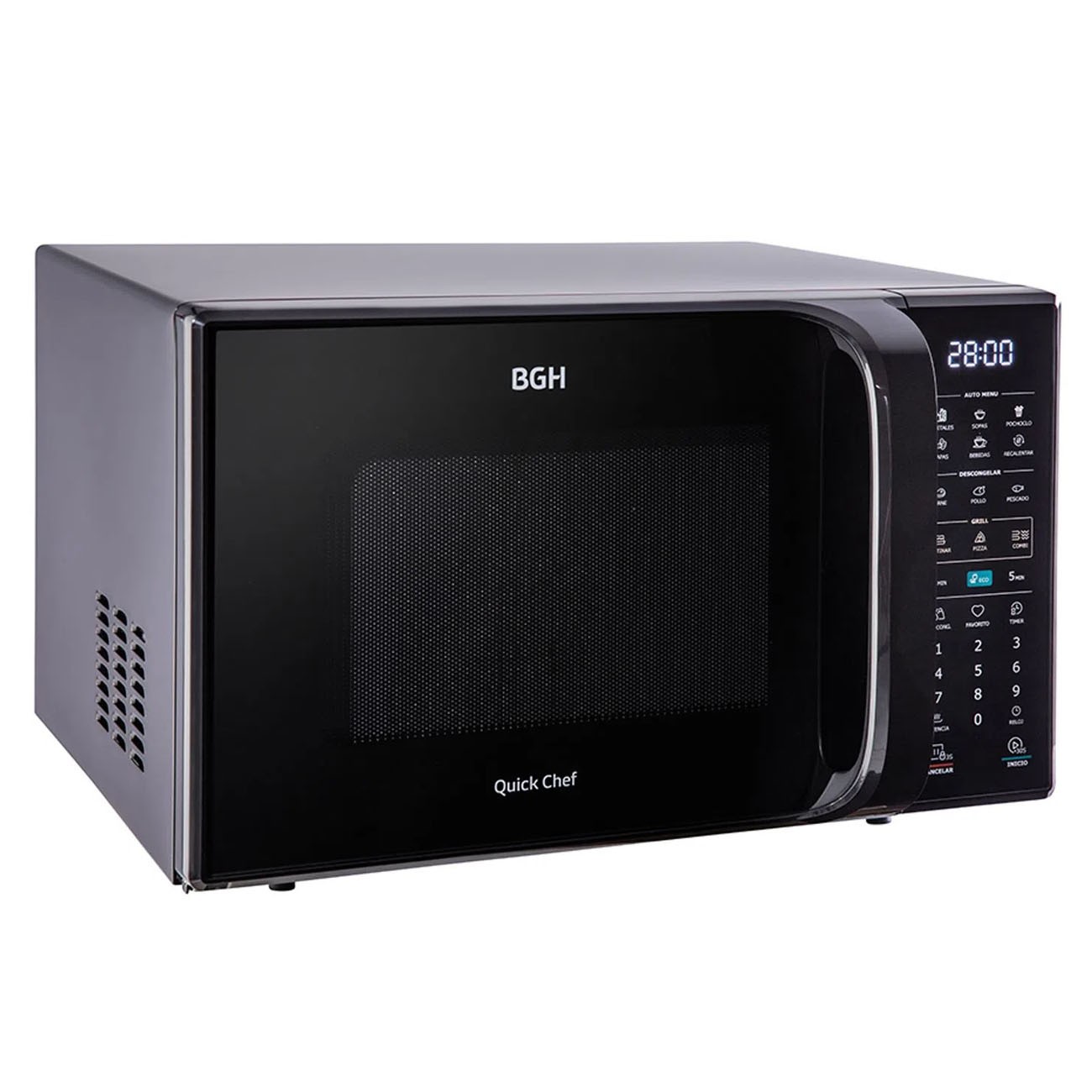 Imagen Microondas Con Grill Bgh B228dn20 28 Lts Digital Negro