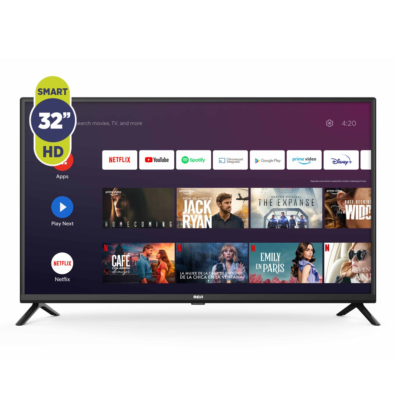 Imagen Smart Tv Led 32" Rca C32and Android Hd