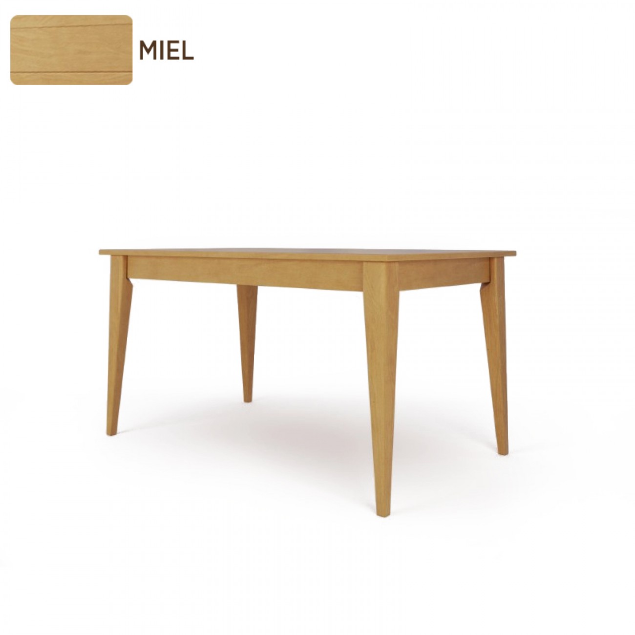 Imagen Mesa Comedor Inmacol 148 Escandinava 150x90 Madera Maciza Miel