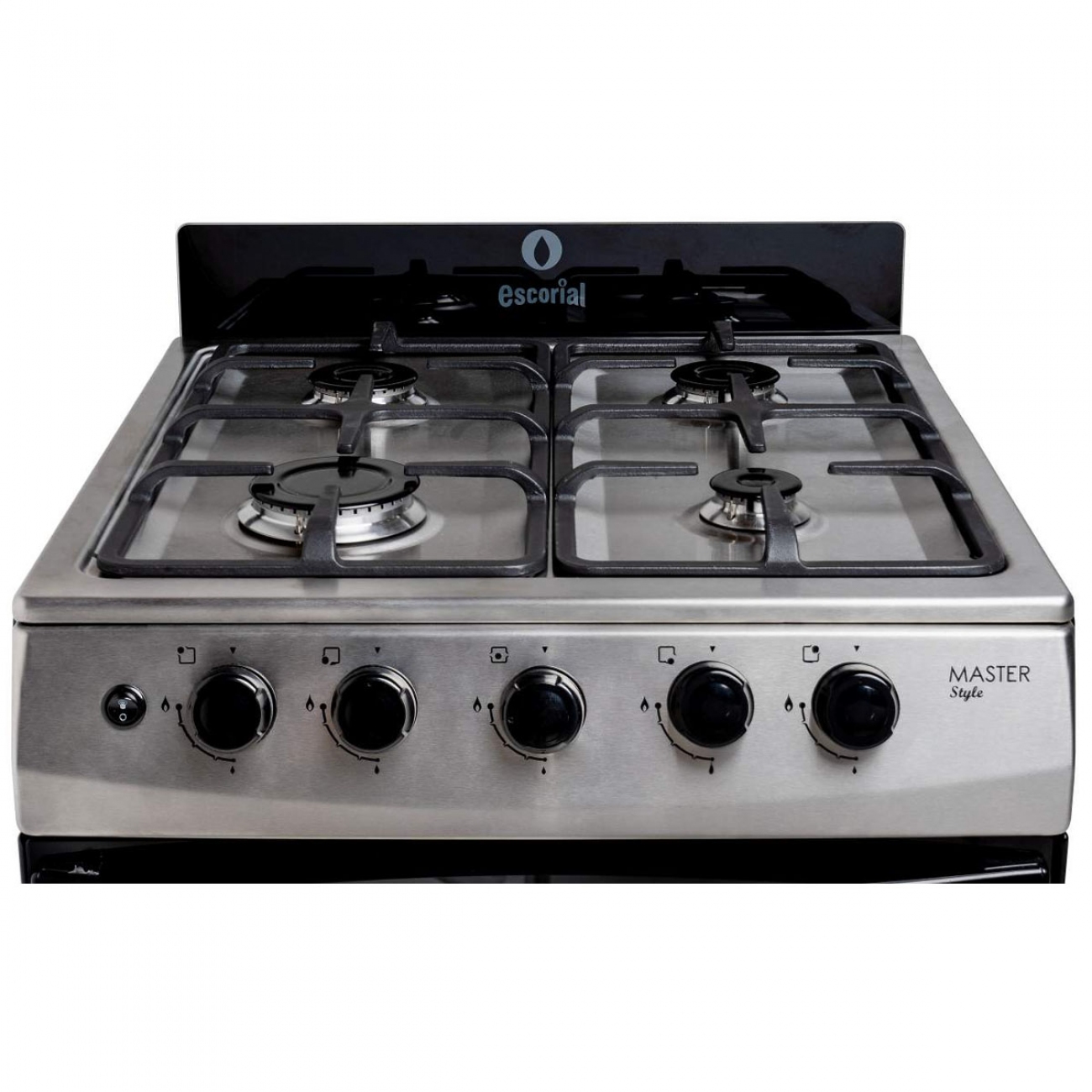 Imagen Cocina Multigas Escorial Master Style 4h 56 Cm Con Luz Inox