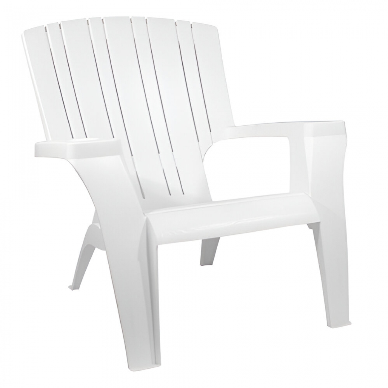 Imagen Sillón Plástico De Jardín Quality Caribe Posavaso Blanco