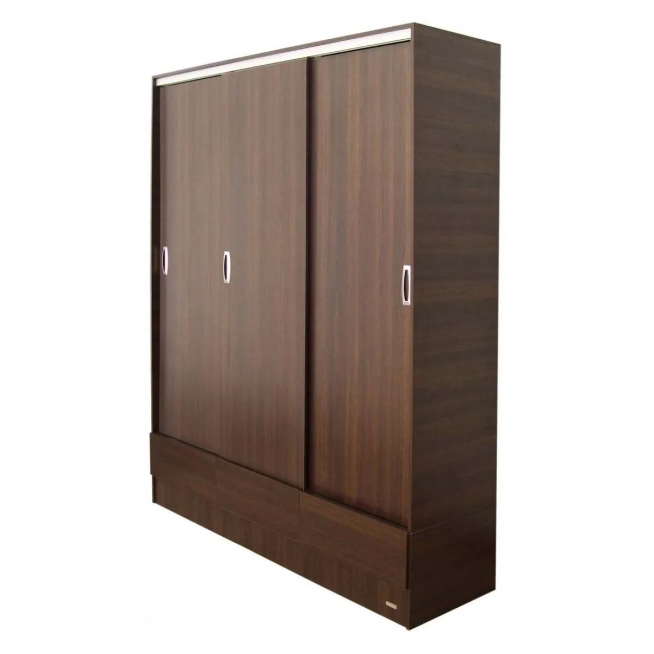 Imagen Placard Ropero Platinum 633 1,80 Mts Puerta Corrediza Tabaco