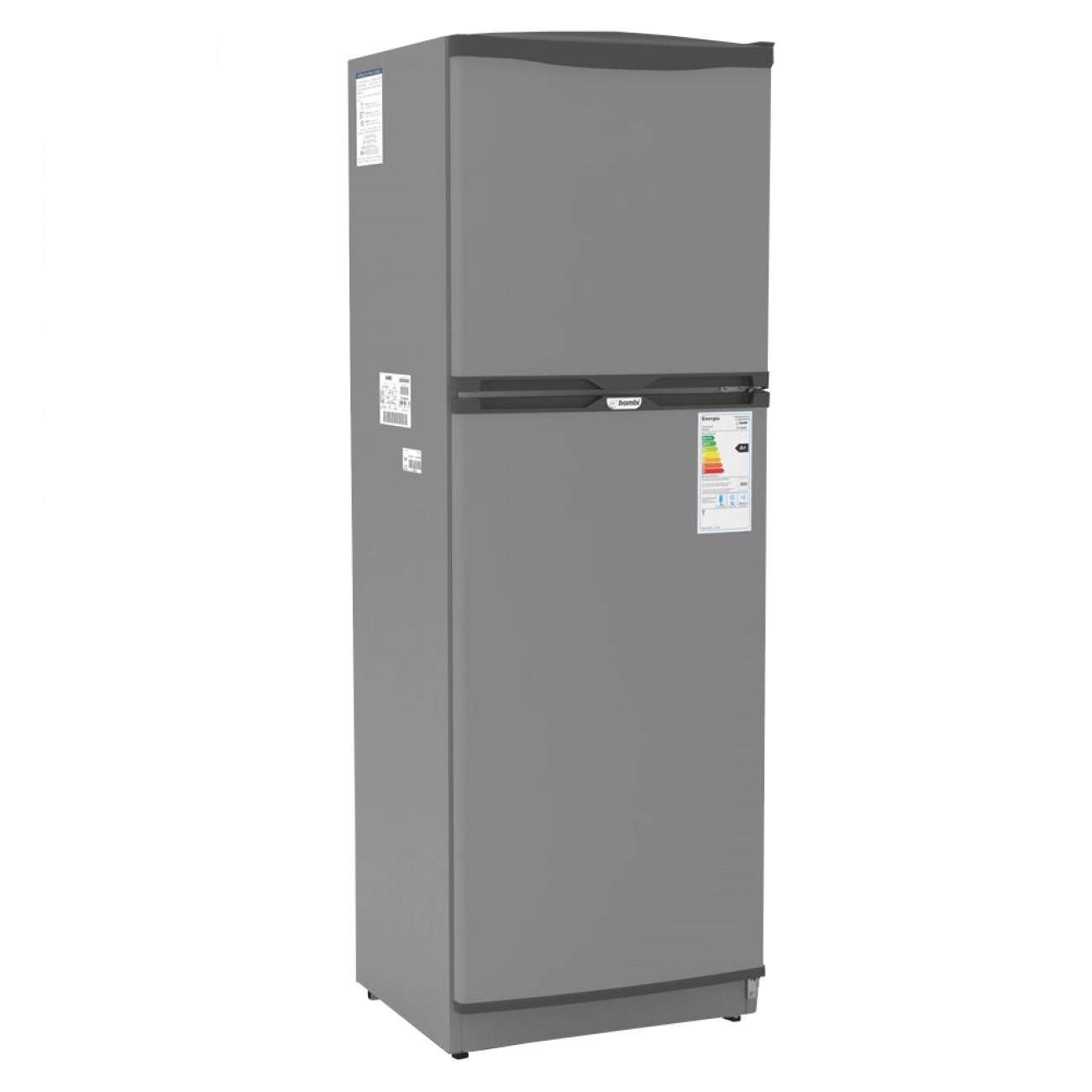 Imagen Heladera Con Freezer Bambi 2f1800ba 386 Lts Gris Plata